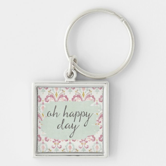 Soft Deco VI | Oh Happy Day Key Ring (Front)