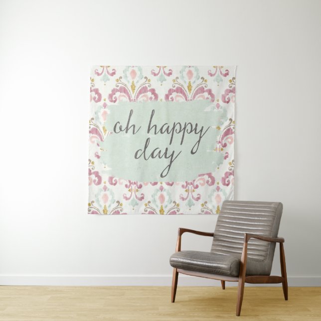 Soft Deco VI | Oh Happy Day Tapestry (In Situ (Horizontal))
