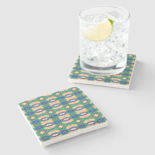 Soft Diamond & Oval Symmetry Stone Coaster