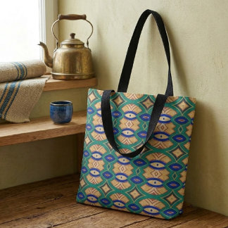 Soft Diamond & Oval Symmetry Tote Bag