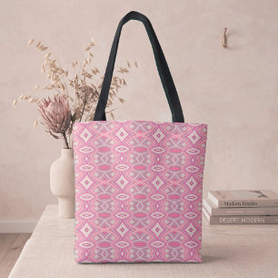 Soft Diamond & Oval Symmetry Tote Bag