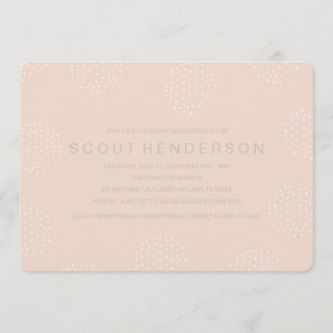 SOFT DOT BABY SHOWER INVITATION
