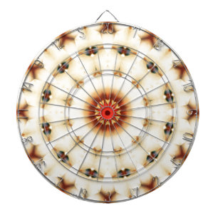 Soft Dreamy Cream Floral Pattern Dartboard