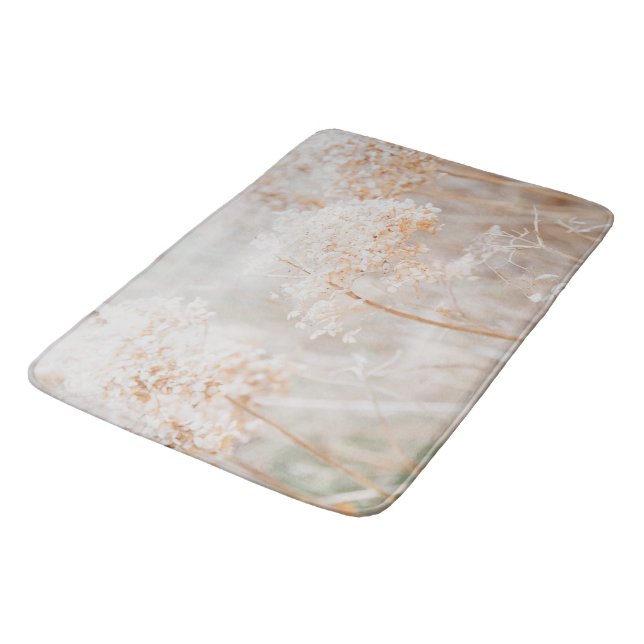 Soft dried flowers dream #1 #dreamy #wall #art  bath mat (Angled)