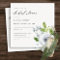 SOFT DUSKY BLUE WATERCOLOUR FLORAL BRIDAL SHOWER