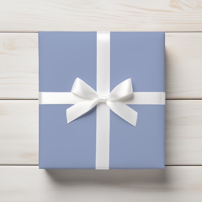 Soft Dusty Blue Solid Colour Wrapping Paper (Creator Uploaded)