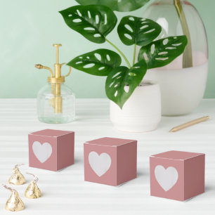 Soft Dusty Rose Heart Box for Special Occasions