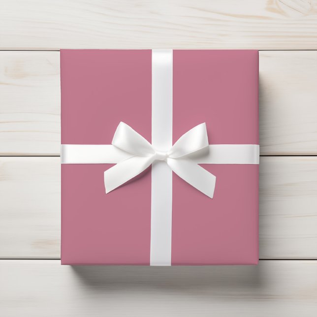 Soft Dusty Rose Mauve Pink Solid Colour Wrapping Paper (Creator Uploaded)