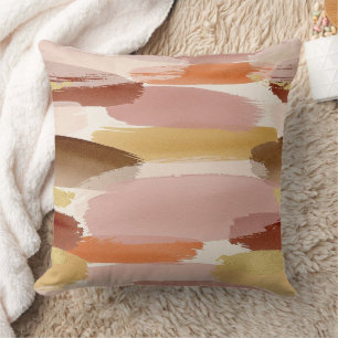 Soft Earthy Abstract (4) Cushion
