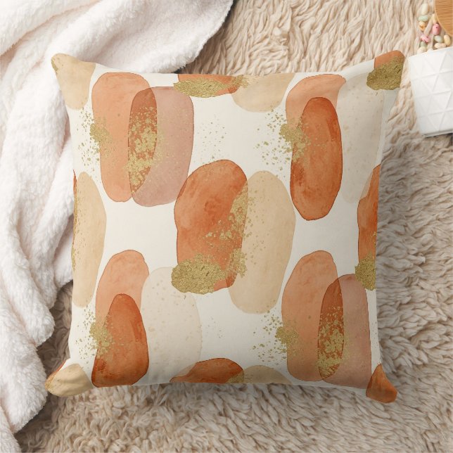 Soft Earthy Abstract (5) Cushion (Blanket)
