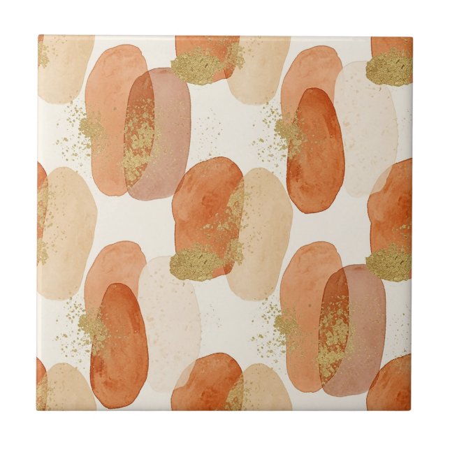 Soft Earthy Abstract (5) Tile (Front)