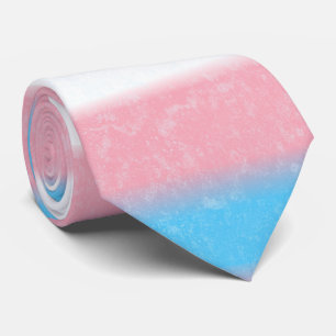 Soft-Edged Transgender Pride Flag Colours Stripes Tie