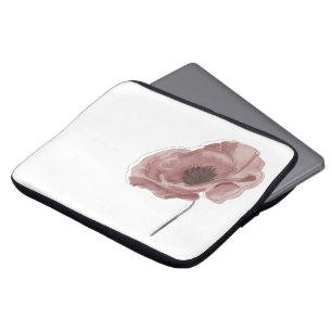Soft, elegant floral design for a stylish look. laptop sleeve
