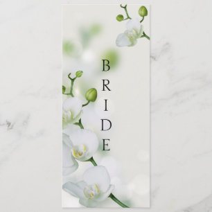 Soft Elegant Orchid Reserved Chair Sign Menu