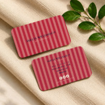 Soft elegant striped Business Card