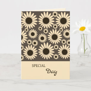 Soft Empress Brown Birthday Card