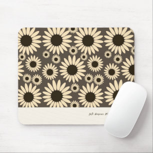 Soft Empress Florals Brown Mouse Mat