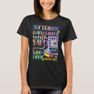 Soft Fabric By The Yard Sewing Machine Quilting Th T-Shirt