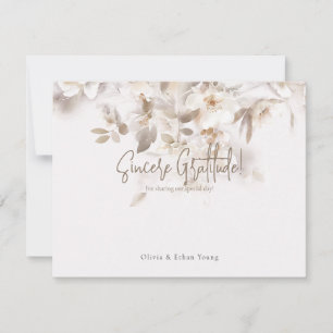 Soft Fall Leaves Thank You Card