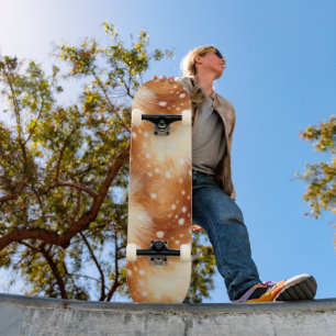 Soft Fawn Fur Cozy Woodland Skateboard
