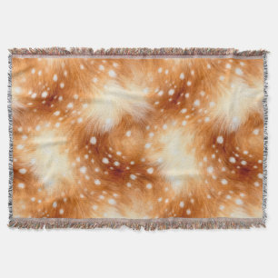 Soft Fawn Fur Cozy Woodland Throw Blanket
