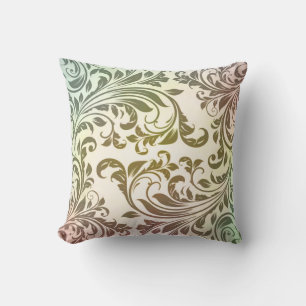 Soft feather swirls cushion