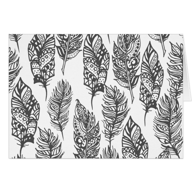 Soft Feathers Doodle (Front Horizontal)