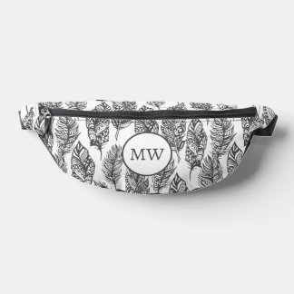 Soft Feathers Doodle 2 Bum Bags