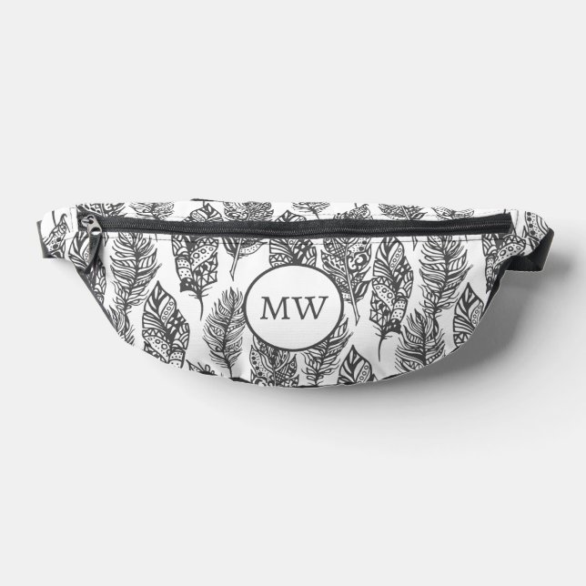 Soft Feathers Doodle 2 Bum Bags (Lay Down)