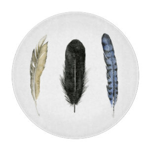 Soft Feathers I Cutting Board