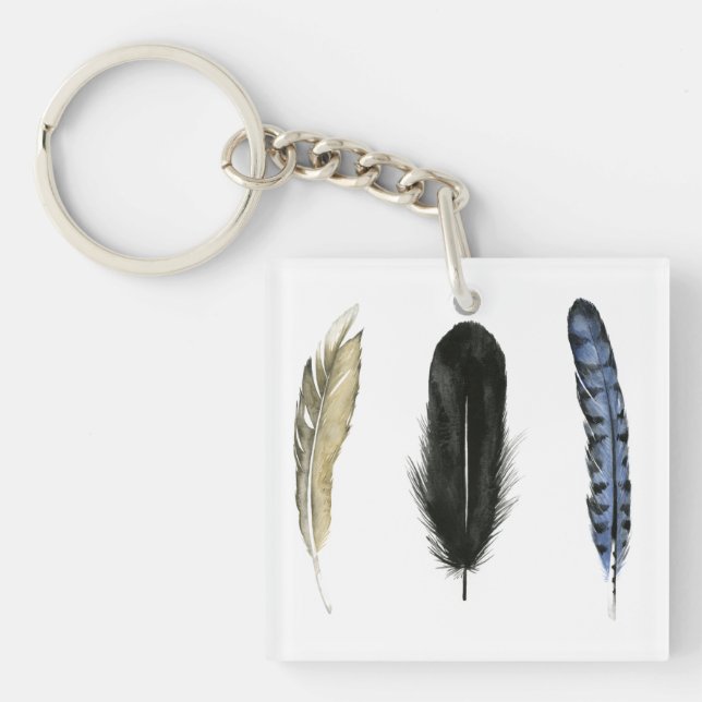Soft Feathers I Key Ring (Front)