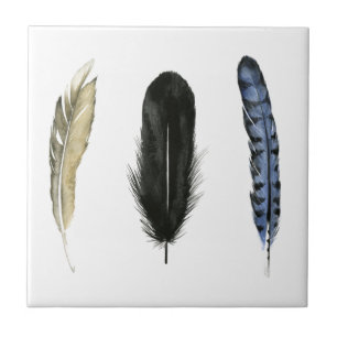 Soft Feathers I Tile