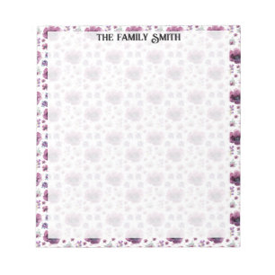 Soft Feminine Lavender Inspired Art Notepad