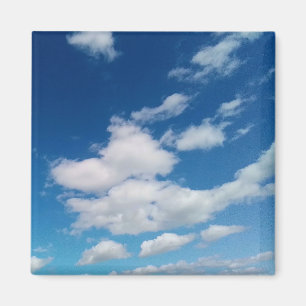 Soft floating clouds magnet