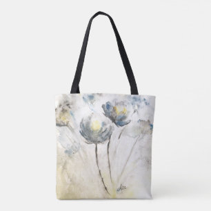 Soft Floral All-Over-Print Shoulder Tote Bag