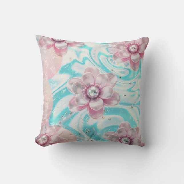 Soft floral Dreams  Cushion (Front)