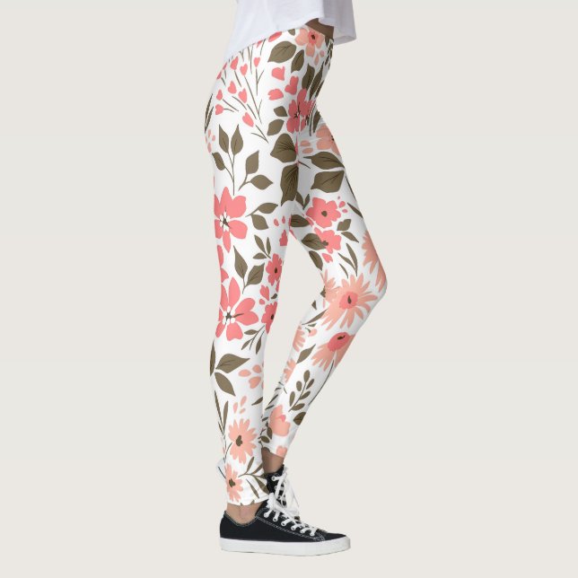 Soft Floral Dreams Leggings (Right)