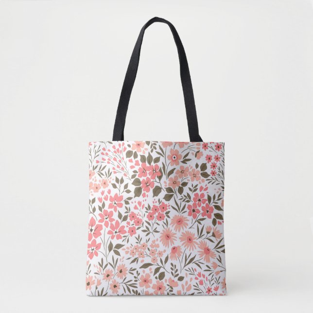 Soft Floral Dreams Tote Bag (Front)