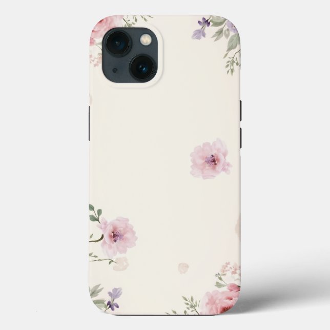 Soft Floral Elegance Case-Mate iPhone Case (Back)