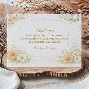 Soft Floral Elegant Appreciation Thank You Card