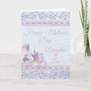 Soft Floral Lily Daughter-in-Law Mother's Day Card