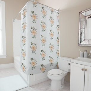 soft floral lovely shower curtain