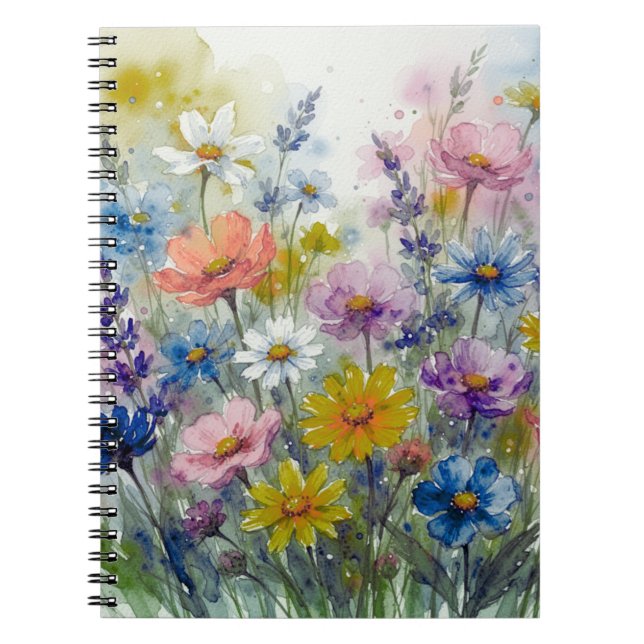 Soft Floral Pattern Collection Notebook (Front)