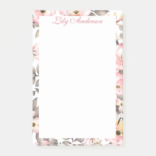 Soft Floral Post-it Notes