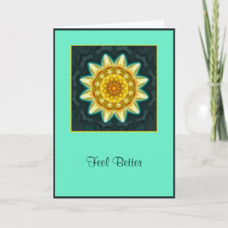 Soft Flower Mandala Healing Card