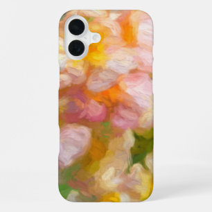 Soft Flower Painted Abstract iPhone 16 Plus Case