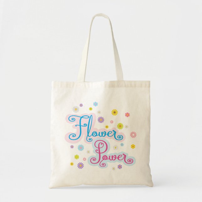Soft Flower power Tote Bag (Front)