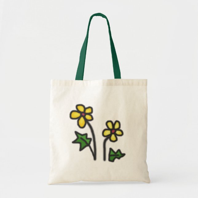 Soft flower tote bag (Front)