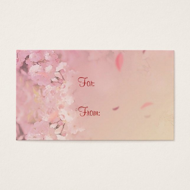 Soft Flowers Gift Tag (Front)