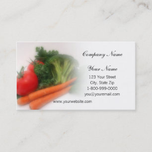 Soft Focus Produce Business Cards